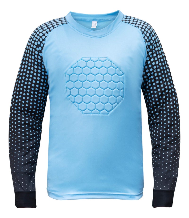 Total Soccer Factory Soccer Goalie Shirt (Columbia Blue, Adult Medium) - Image 2